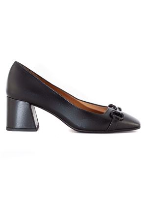 Black leather pumps MARA BINI | T236NERO